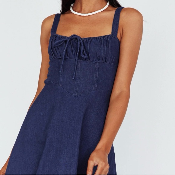 Navy Blue Maxi Dress - Picture 2 of 3